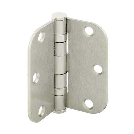 Prime-Line Door Hinge Commercial Smooth Pivot, 3-1/2 in. with 5/8 in. Corners, Satin Nickel 3 Pack U 1156953